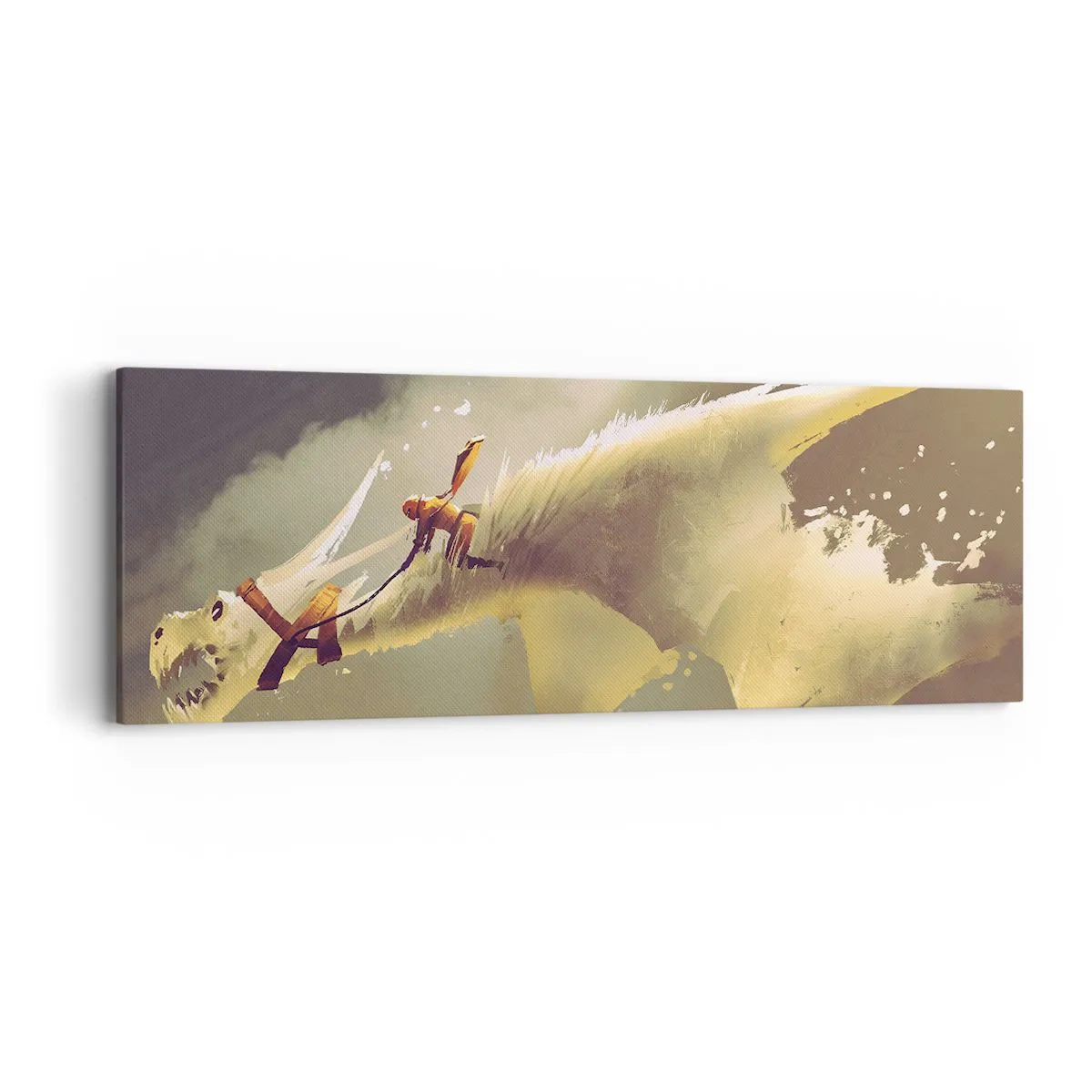 Quadro em tela - A resgatar o mundo - 90x30 cm