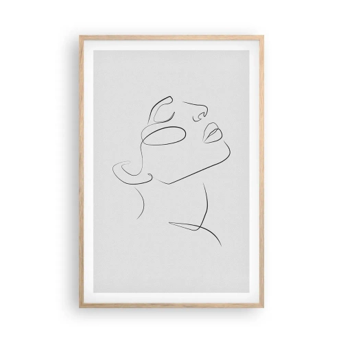Pôster com moldura de carvalho claro - Os meandros dos sonhos - 61x91 cm