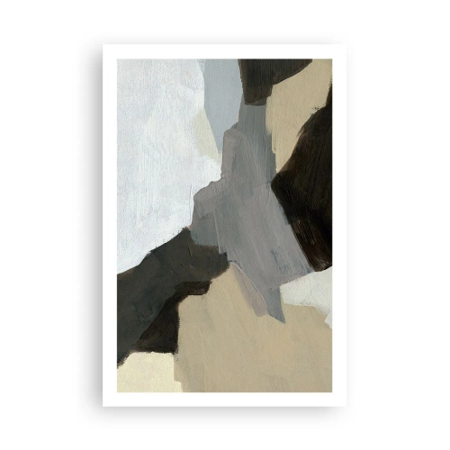 Pôster - Abstração: a encruzilhada do cinza - 61x91 cm