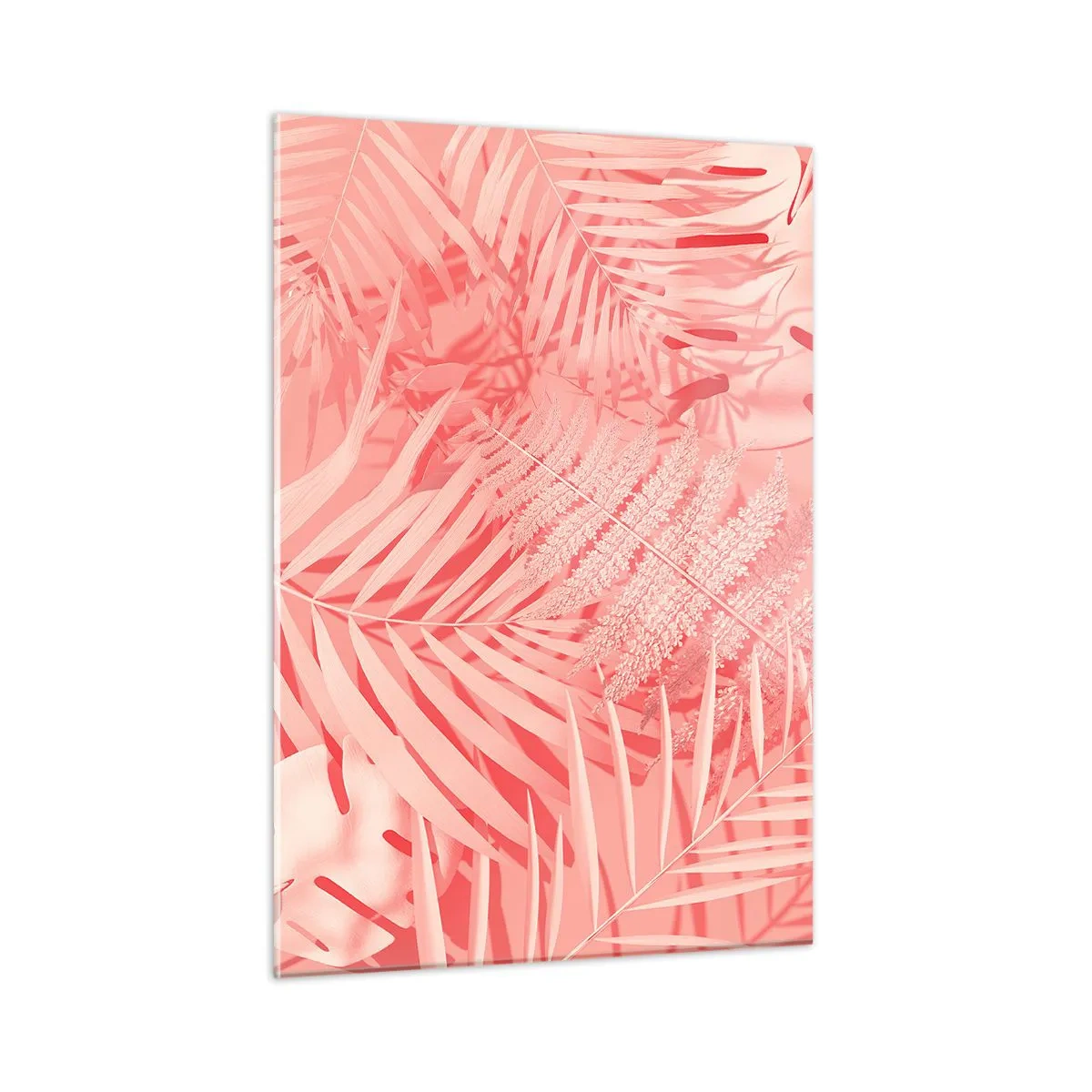 Quadro em vidro - Conceito cor-de-rosa - 50x70 cm
