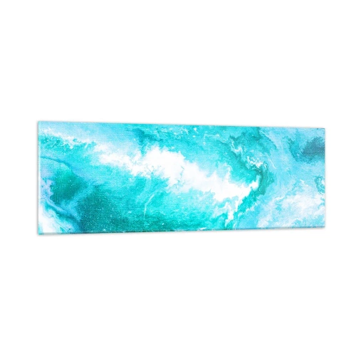 Quadro em vidro - No núcleo da água - 90x30 cm