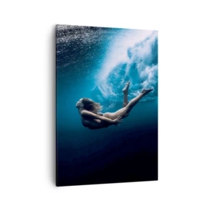 Quadro em tela - Sereia moderna - 50x70 cm
