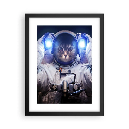 Pôster com moldura preta - Houston, temos um problema - 30x40 cm