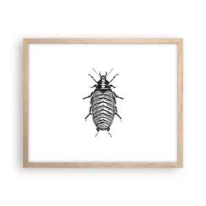 Pôster com moldura de carvalho claro - Que exemplo! - 50x40 cm