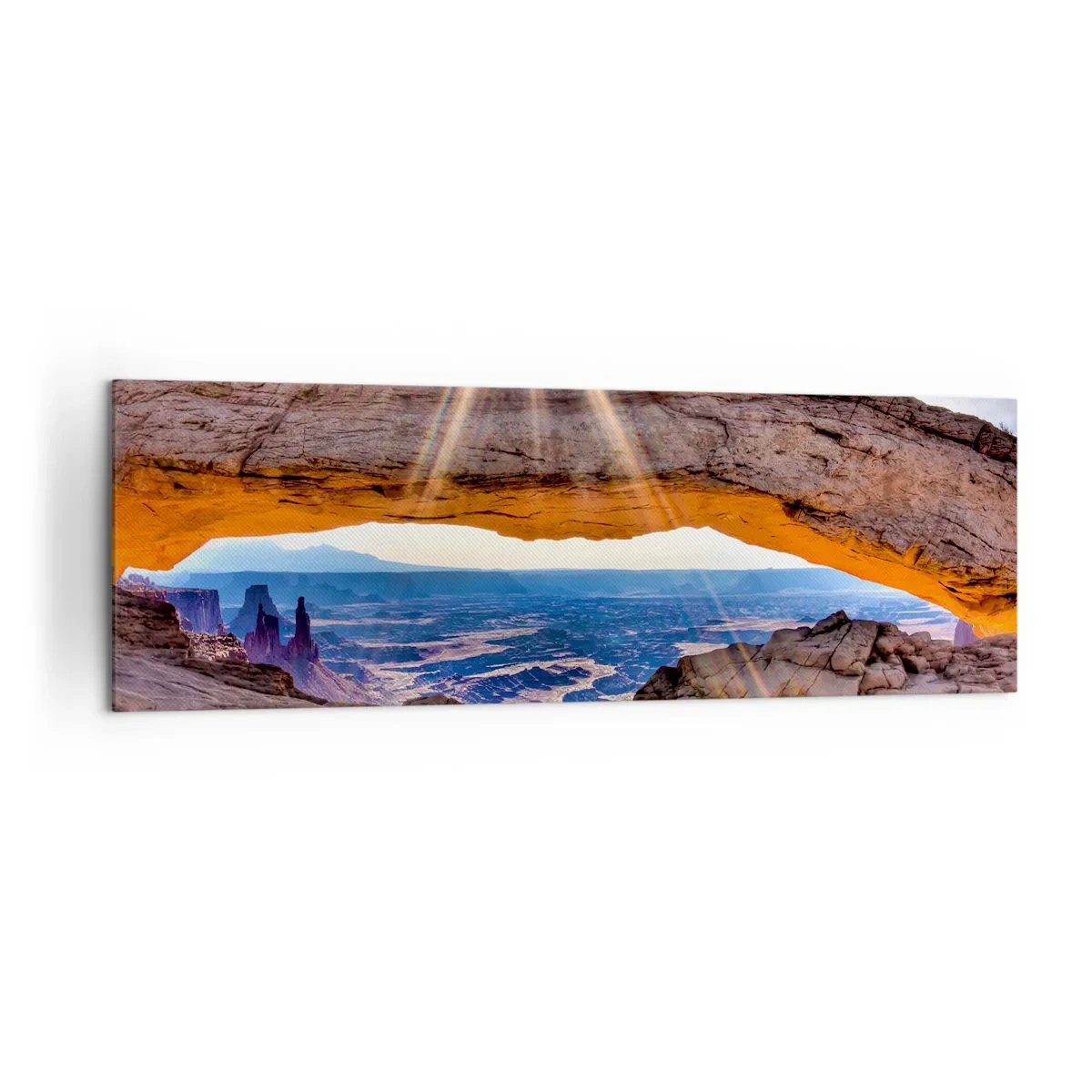 Quadro em tela - Através do portão de pedra - 160x50 cm