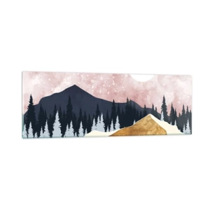 Quadro em vidro - Ronda Noturna - 90x30 cm