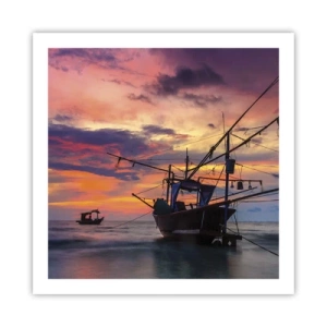 Pôster - Noite exótica - 60x60 cm