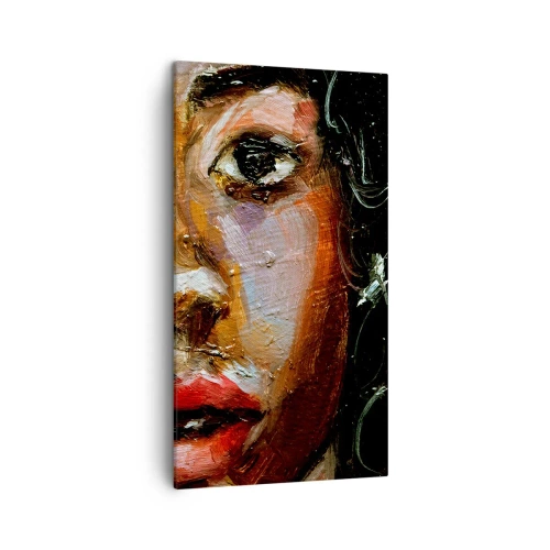 Quadro em tela - Preto e brilho - 45x80 cm