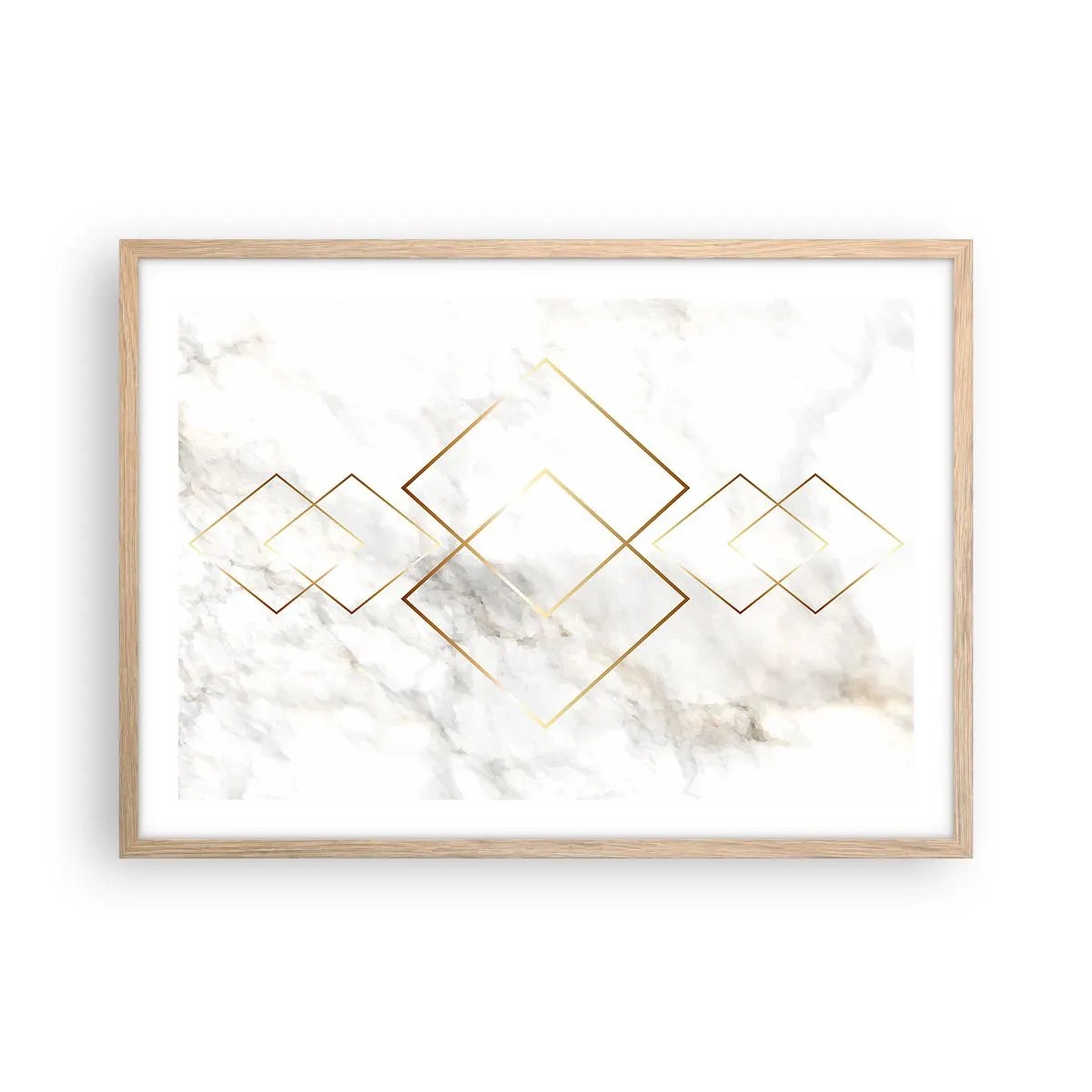 Pôster com moldura de carvalho claro - Vista ao infinito - 70x50 cm