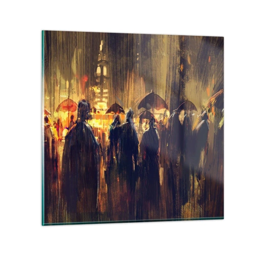 Quadro em vidro - Os seguidores da chuva - 60x60 cm