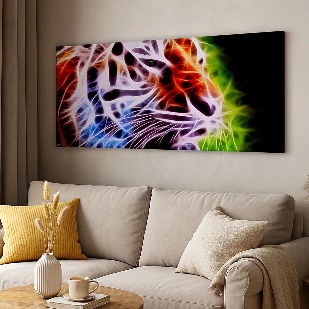 Quadro em tela - Aura perigosa - 100x40 cm