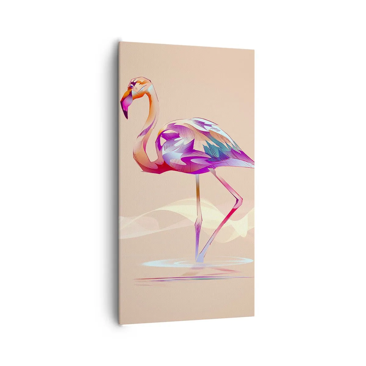 Quadro em tela - A ave das boas emoções - 65x120 cm