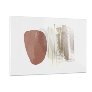 Quadro em vidro - Colunata abstrata - 120x80 cm