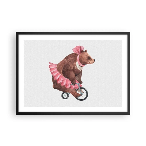 Pôster com moldura preta - Que circo! - 70x50 cm