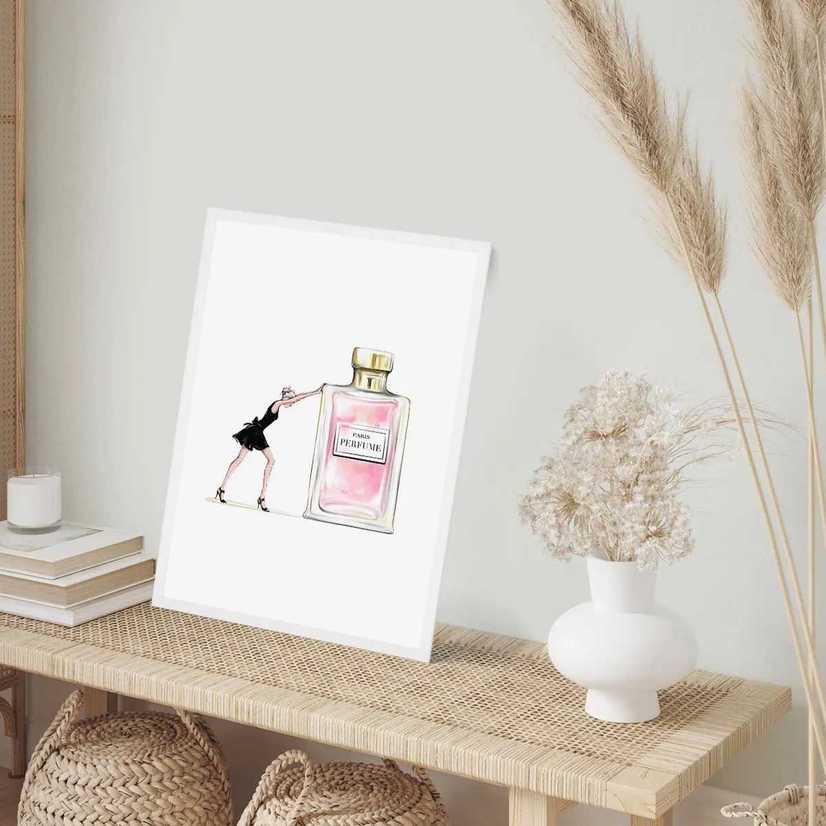 Pôster em moldura branca - A essência da feminilidade - 50x70 cm