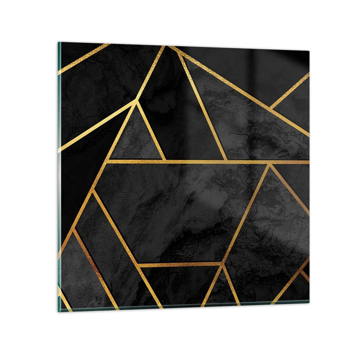 Quadro em vidro - Escuridão e esplendor - 60x60 cm