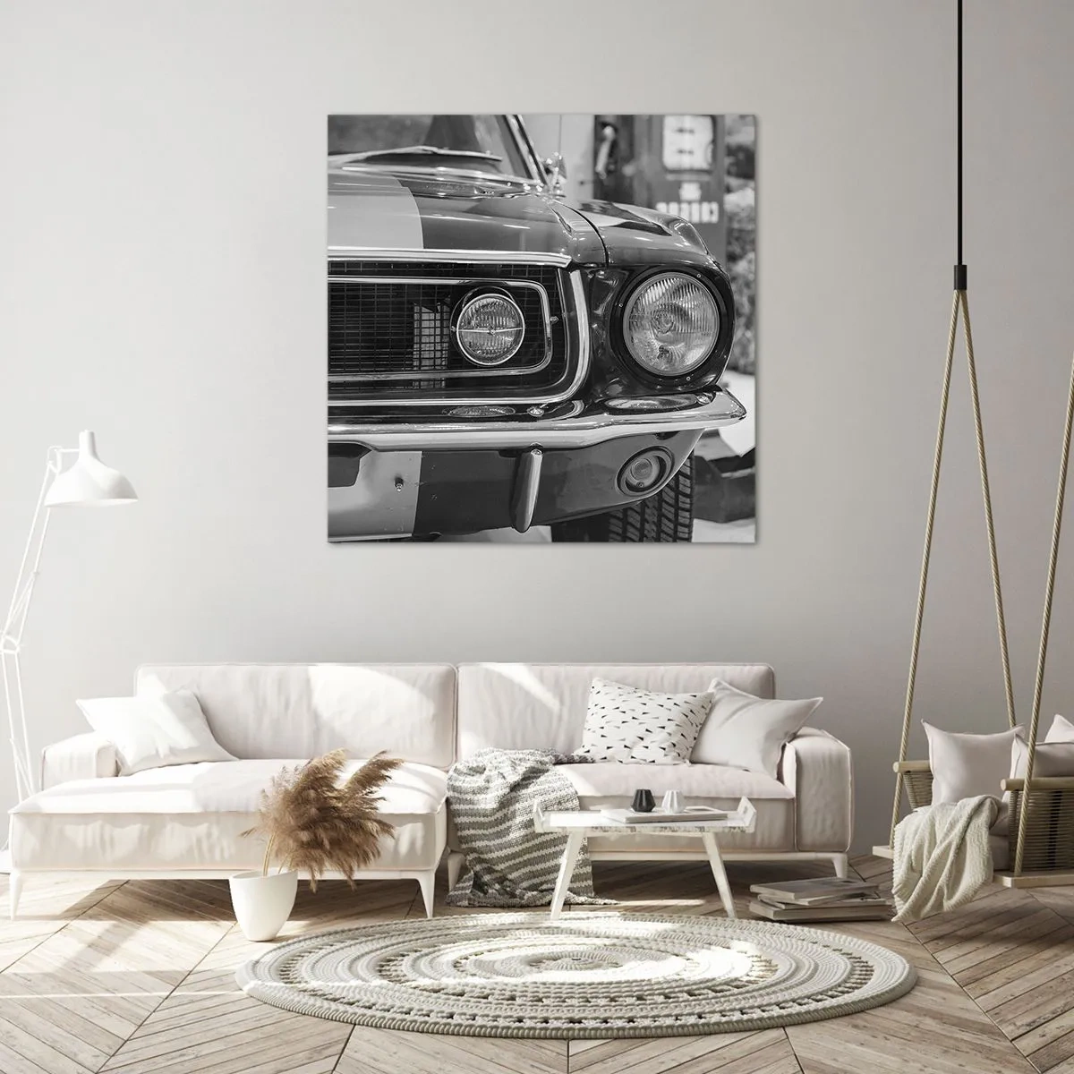 Quadro em tela - Condução perigosa - 70x70 cm