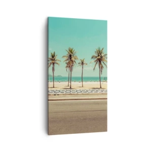 Quadro em tela - Em guarda da praia - 45x80 cm