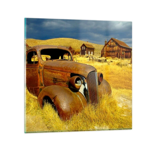 Quadro em vidro - Um merecido descanso - 40x40 cm