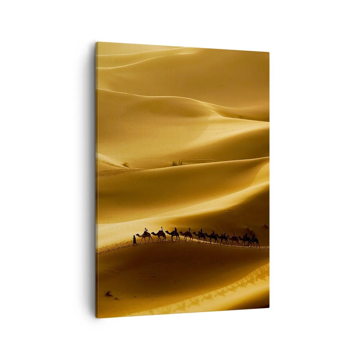Quadro em tela - Caravana nas ondas do deserto - 50x70 cm
