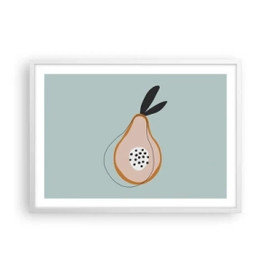 Pôster em moldura branca - Penetrar na natureza das coisas - 70x50 cm