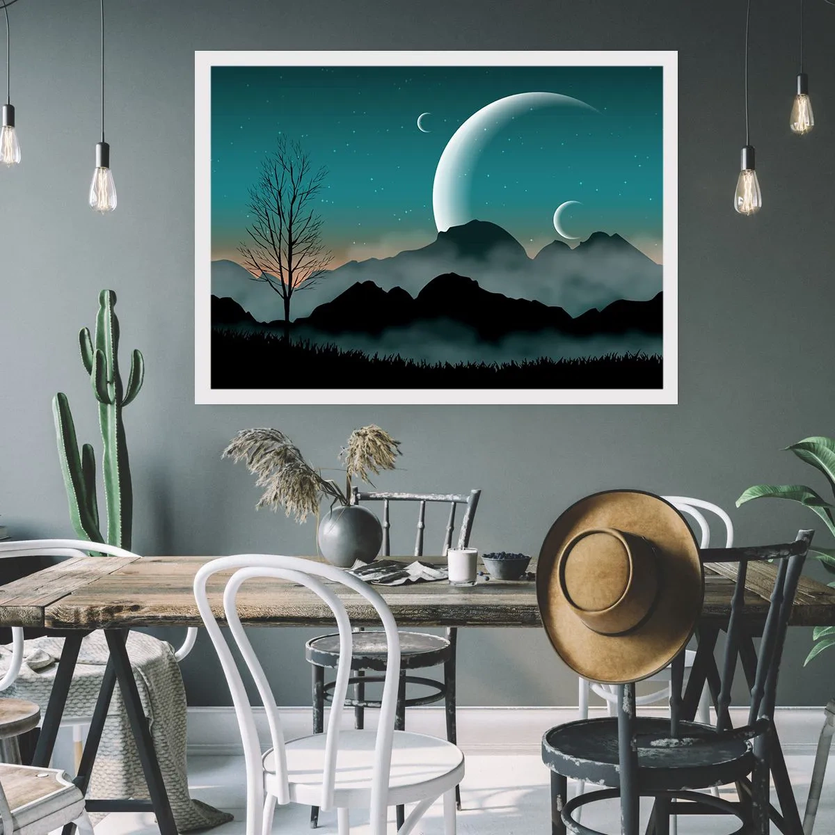 Pôster - Carnaval de uma noite estrelada - 70x50 cm