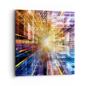 Quadro em tela - Corredor de luz - 40x40 cm