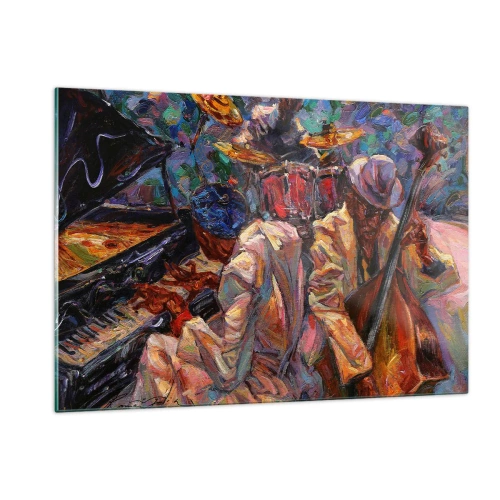 Quadro em vidro - Num só ritmo - 120x80 cm