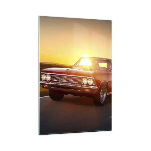 Quadro em vidro - O desejo é vermelho - 80x120 cm