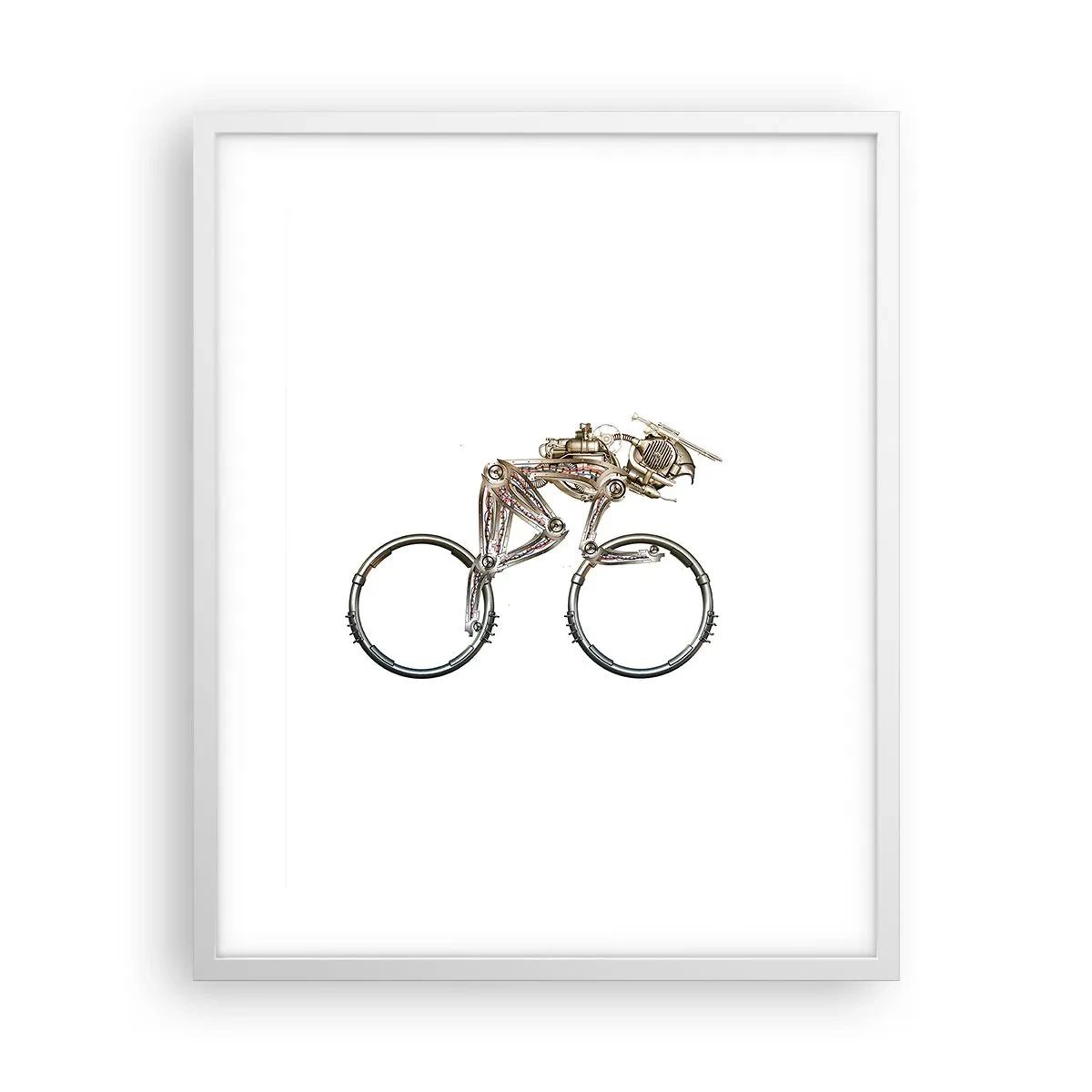 Pôster em moldura branca - Uma ótima máquina - 40x50 cm