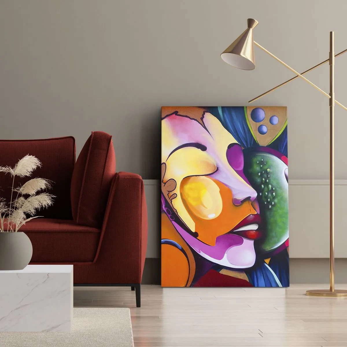 Quadro em tela - Toque de cor - 70x100 cm