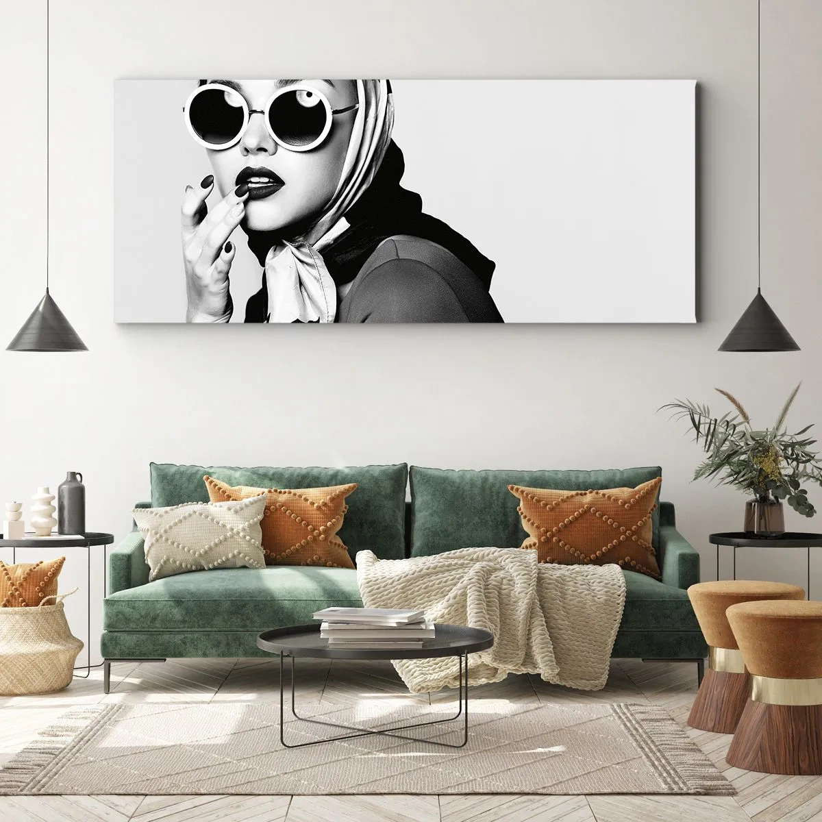 Quadro em tela - Saudações dos anos 60 - 100x40 cm