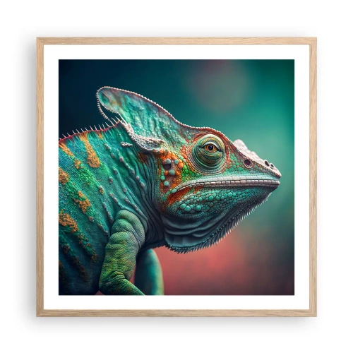 Pôster com moldura de carvalho claro - Estás a ver-me? Isso não é bom… - 60x60 cm