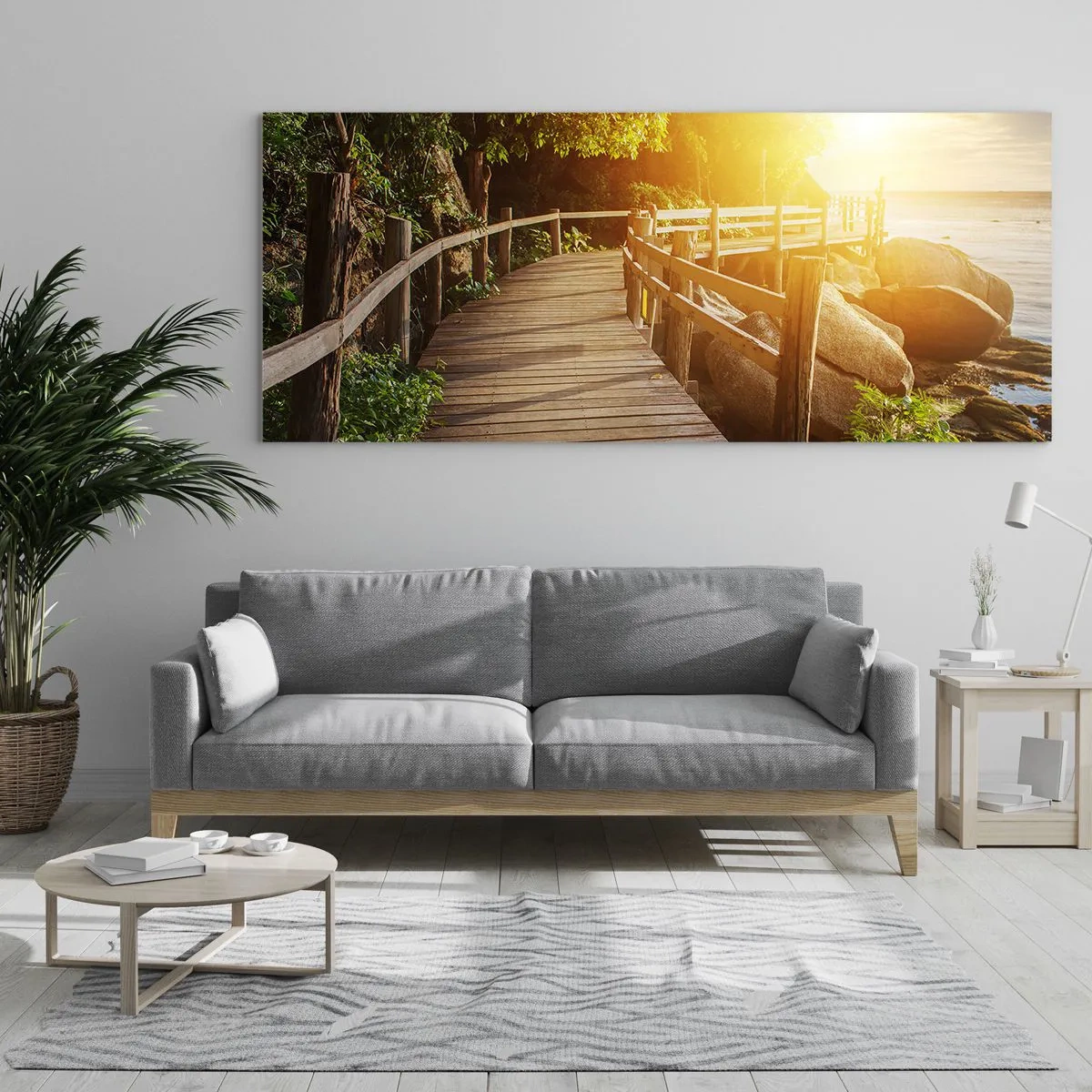 Quadro em vidro - Mais uma curva, mais milagres - 120x50 cm