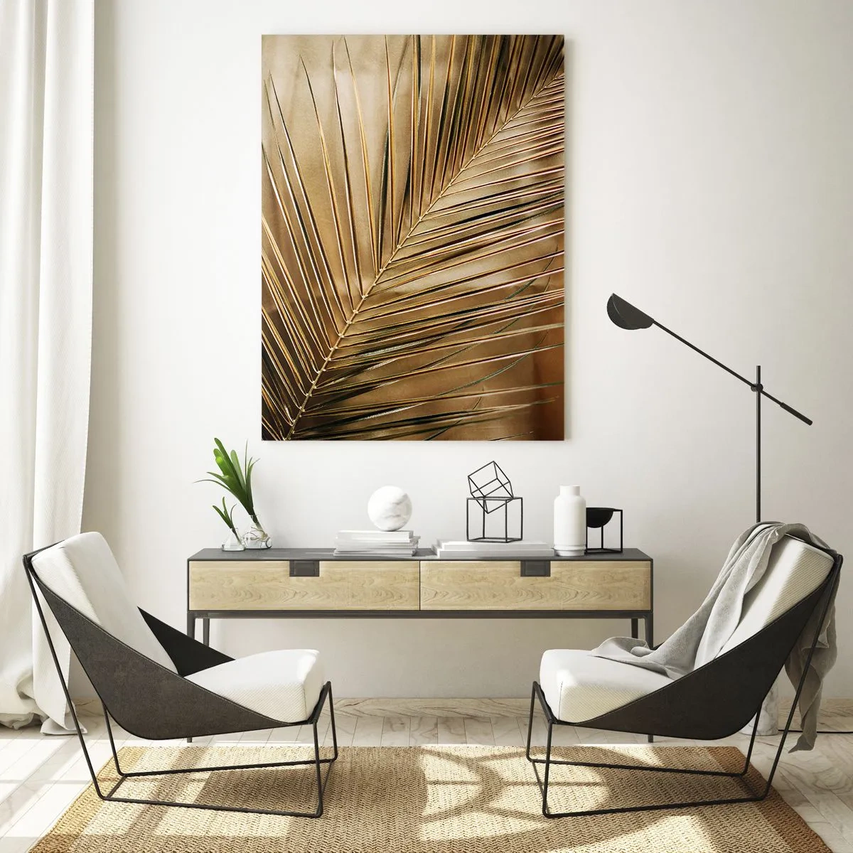 Quadro em vidro - Colunata natural - 80x120 cm