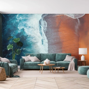 Papel de Parede Premium Sand - Toque do oceano - Praia, Mar, Água - 250x175 cm