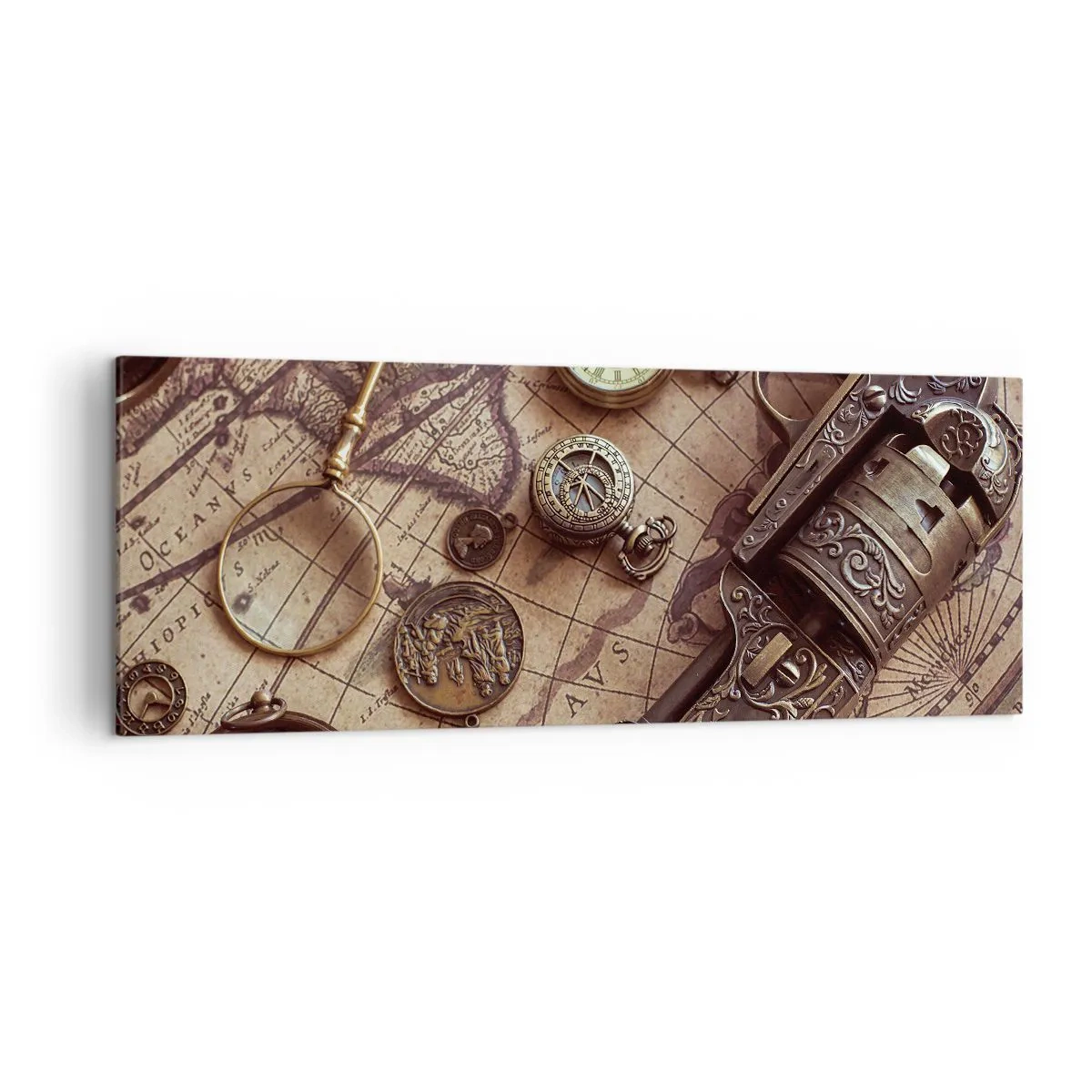 Quadro em tela - A aventura nos chama - 140x50 cm