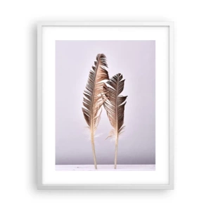 Pôster em moldura branca - Contra o nada - 40x50 cm