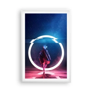 Pôster em moldura branca - Entre Mundos - 61x91 cm