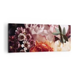 Quadro em tela - Envolto em beleza - 100x40 cm