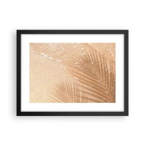 Pôster com moldura preta - A sombra de um verão quente - 40x30 cm