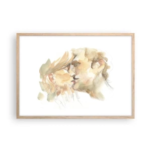 Pôster com moldura de carvalho claro - A outra metade foi encontrada? - 70x50 cm