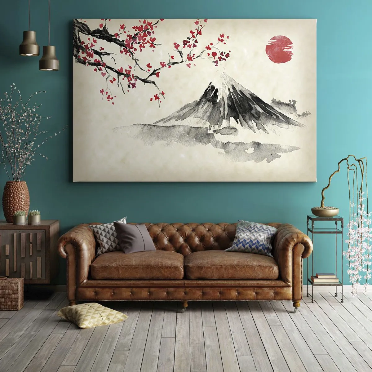 Quadro em tela - Ame o Japão - 70x50 cm