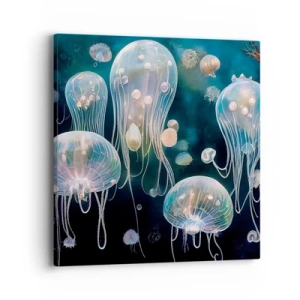 Quadro em tela - Bola Subaquática - 40x40 cm