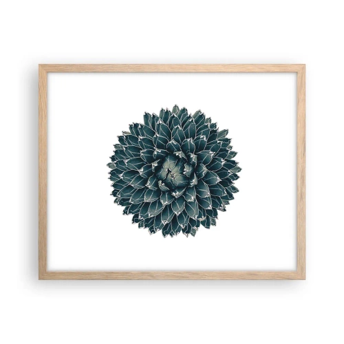 Pôster com moldura de carvalho claro - Estrela do Deserto - 50x40 cm