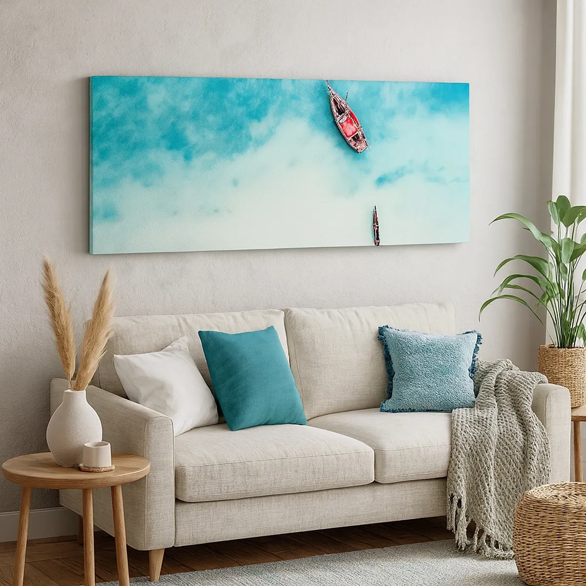 Quadro em tela - As praias de Zanzibar - 30x30 cm