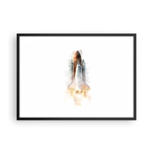 Pôster com moldura preta - Exploradores para iniciantes - 70x50 cm
