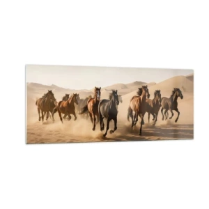 Quadro em vidro - Livre como o vento - 100x40 cm