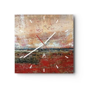 Relógio de parede - Relógio em vidro - Talvez seja o mar - 30x30 cm