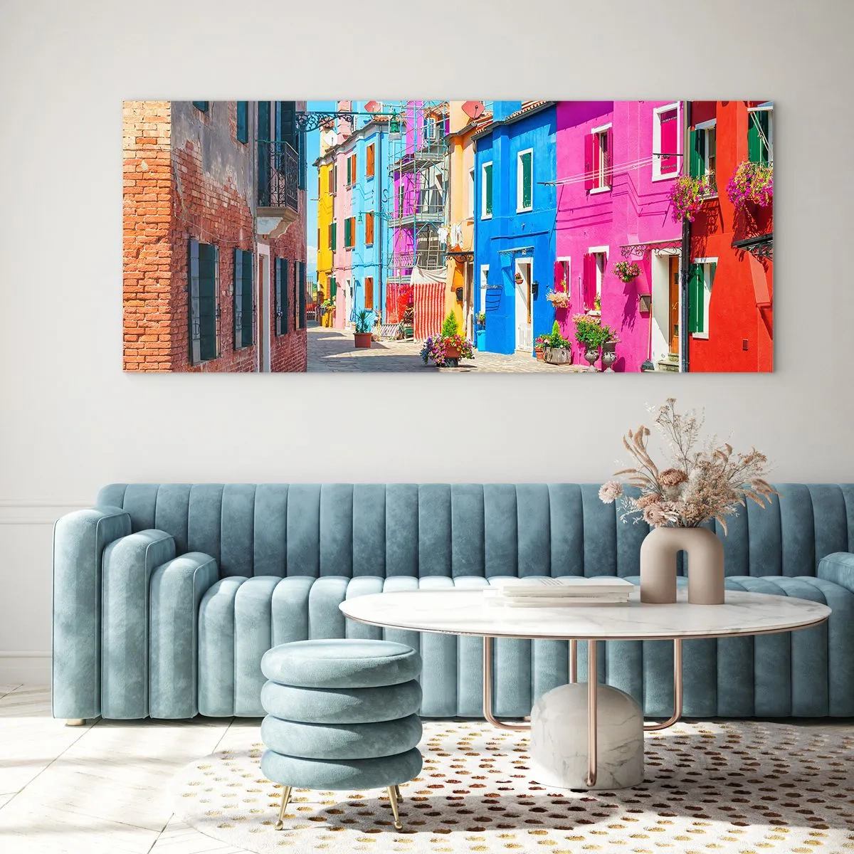 Quadro em vidro - A Cidade dos Papagaios - 140x50 cm